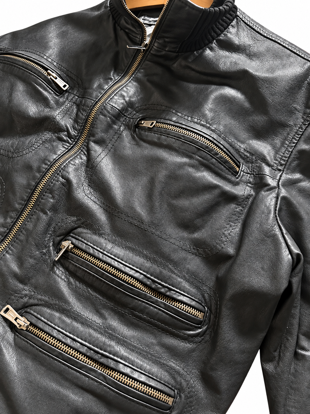 Echtleder Bomberjacke Herren - Multi-Pocket