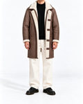Echtleder-Lammfellmantel Braun – Herren L