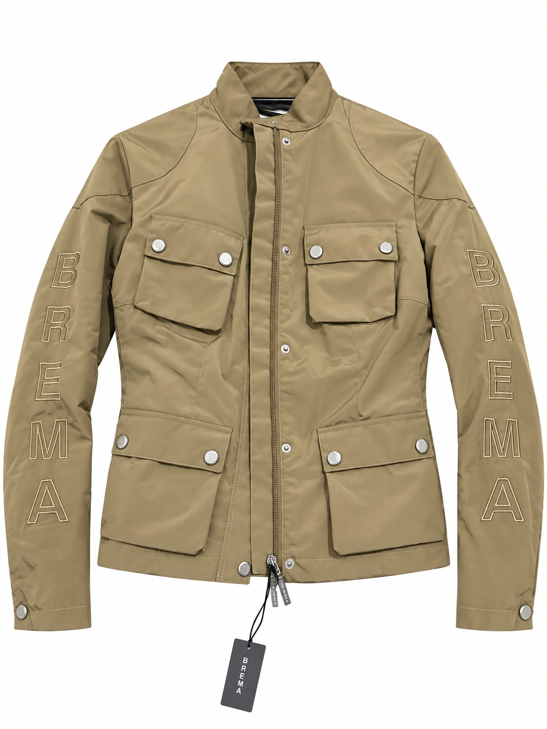 BREMA Bikerjacke Beige – Damen S