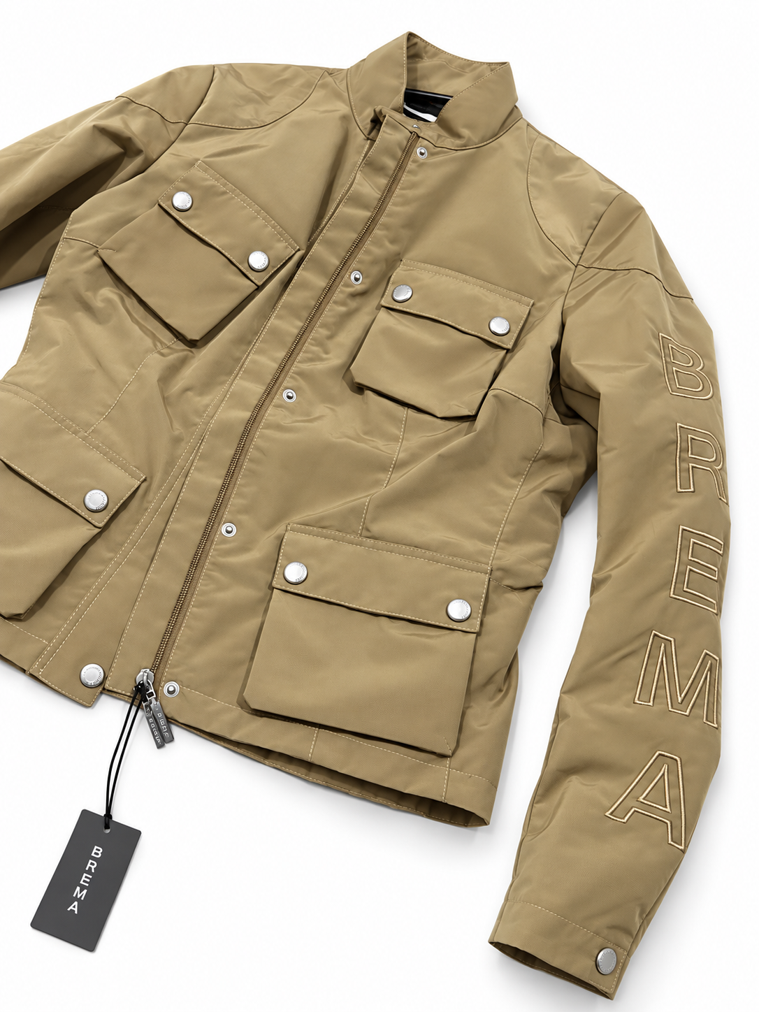 BREMA Bikerjacke Beige – Damen S