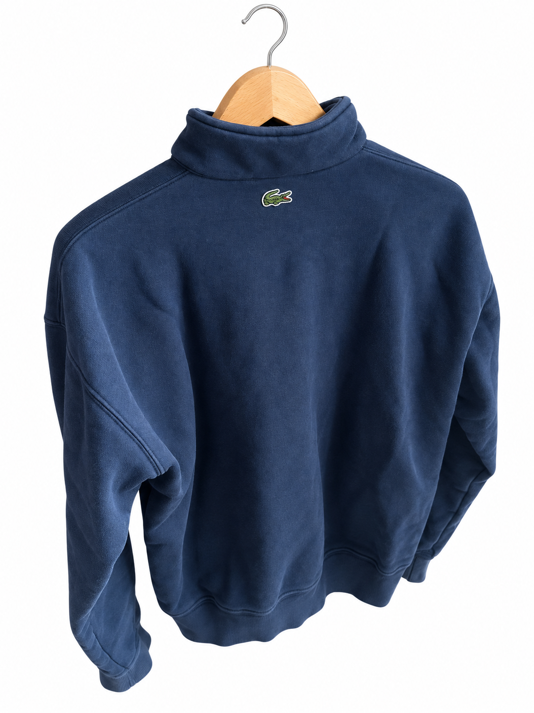 Lacoste Quarter-Zip Sweatshirt Navy – Unisex