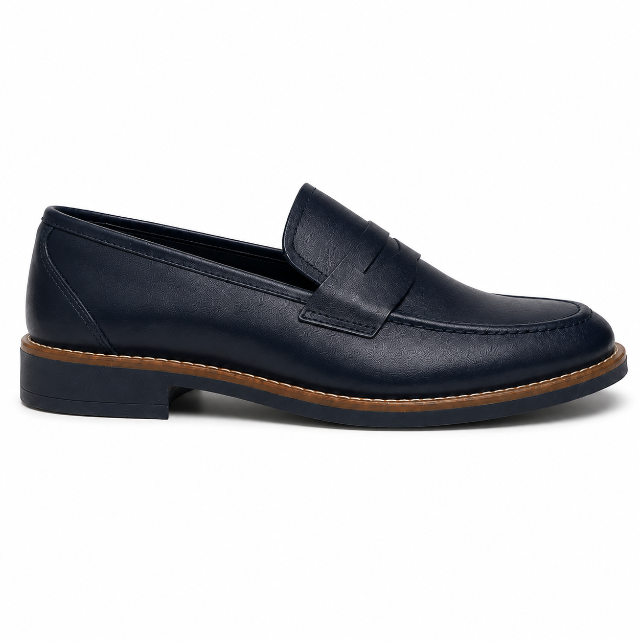 Herren Penny Loafer – Dunkelblau | Echtes Leder | Handgefertigt in Italien