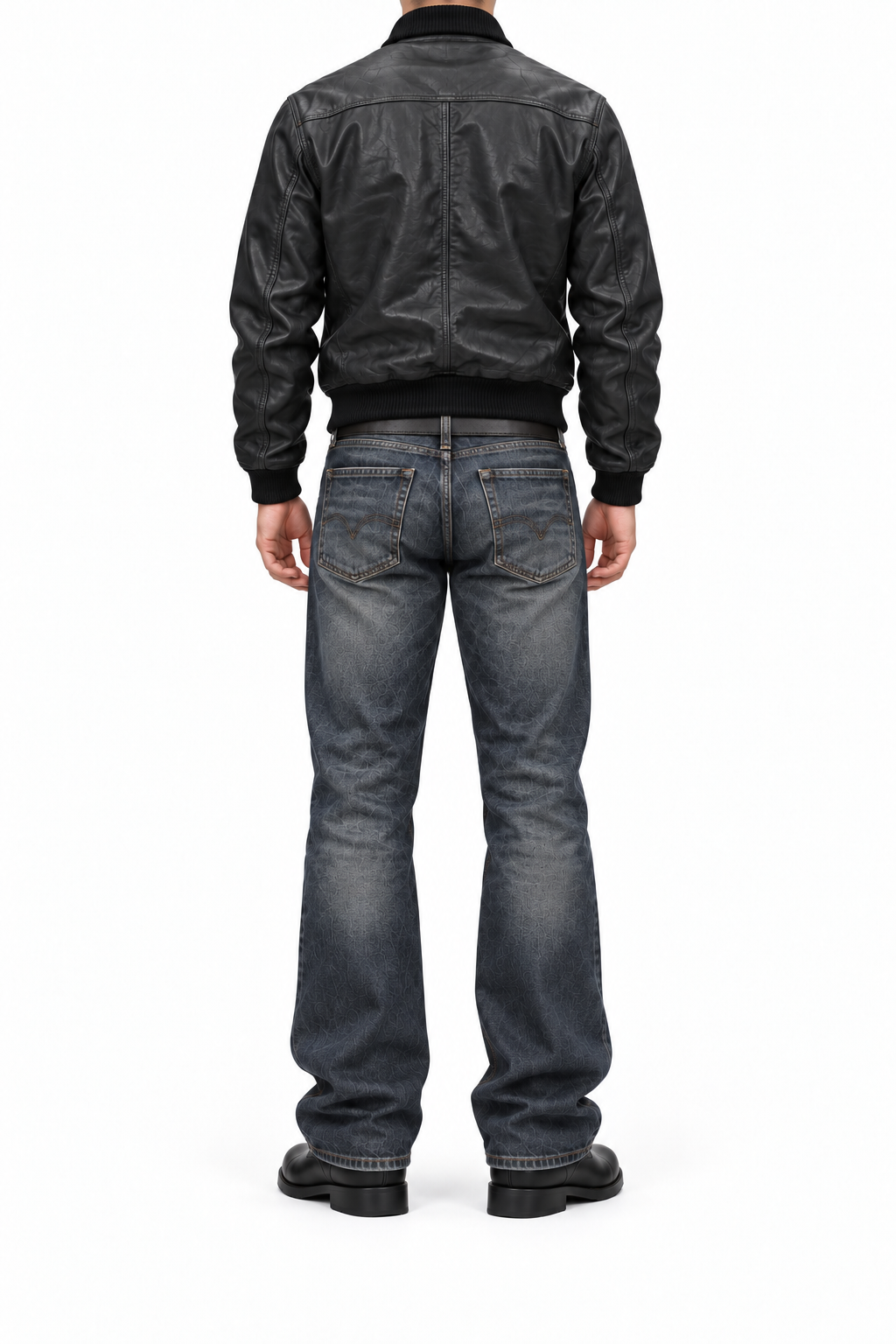 Echtleder Bomberjacke Herren - Multi-Pocket