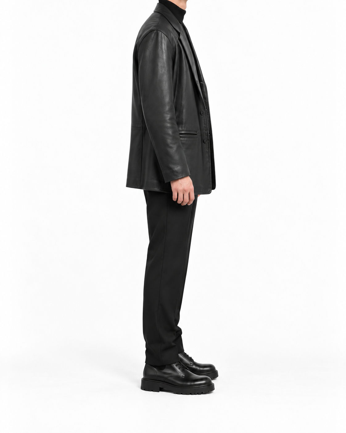 Echtledermantel Herren – L