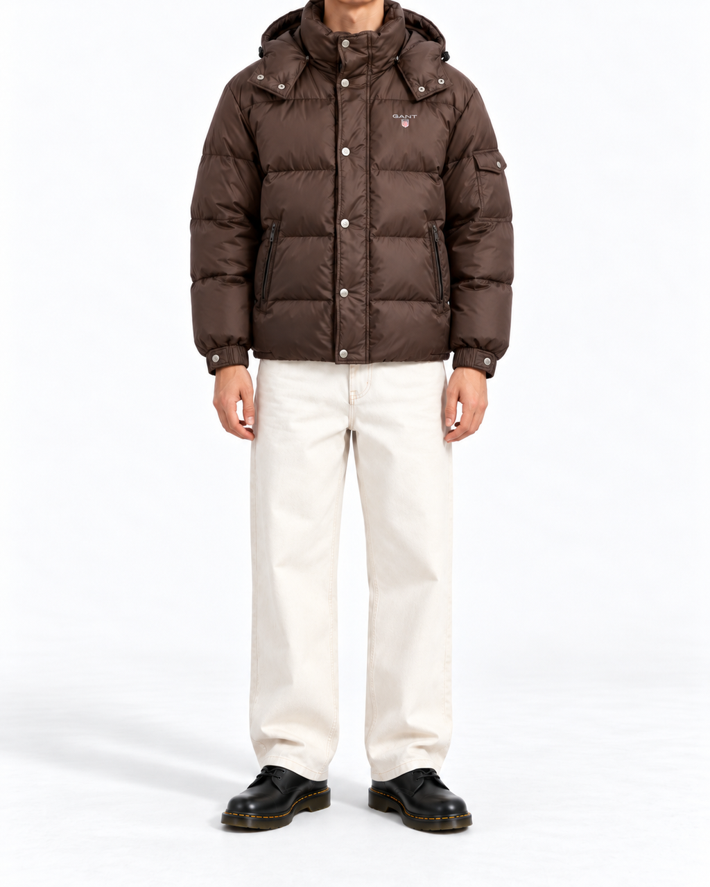 GANT Daunenjacke Dunkelbraun – L
