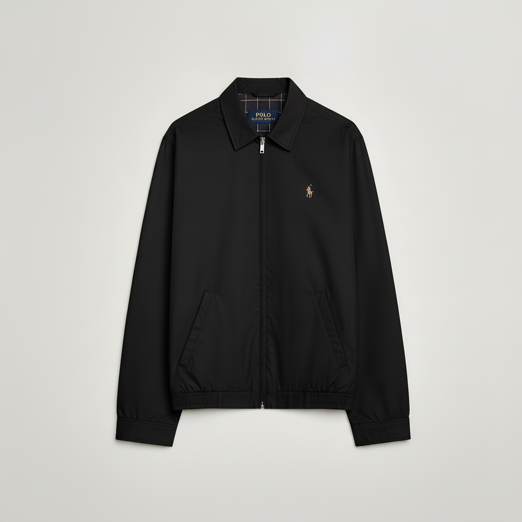 Ralph Lauren Harrington Jacke Schwarz Vorderansicht