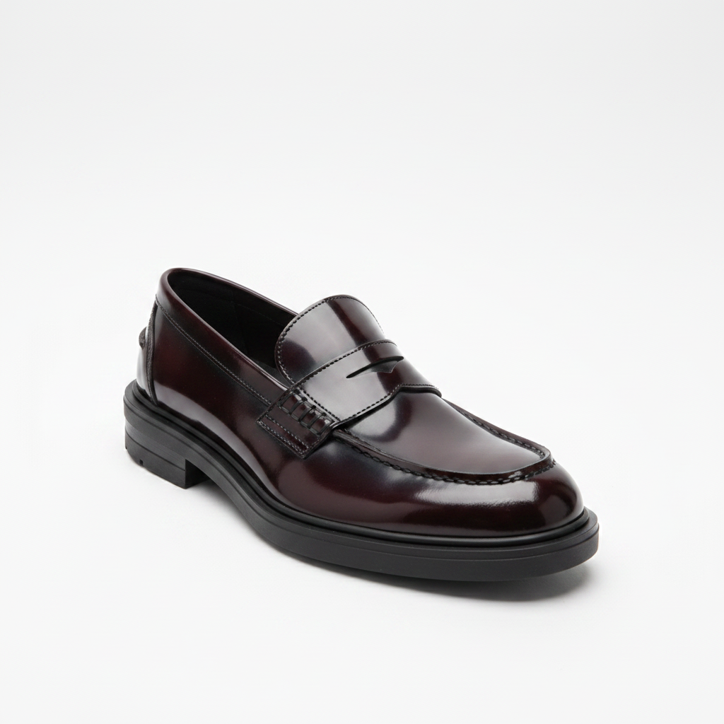 Penny Loafer Bordeaux – Frontansicht